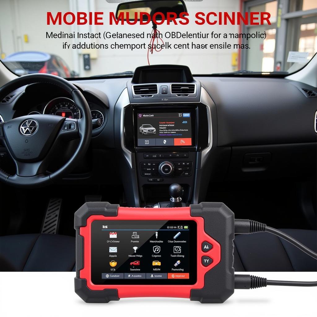 Autel MaxiCOM MK808 OBD2 Scanner Performing Diagnostics