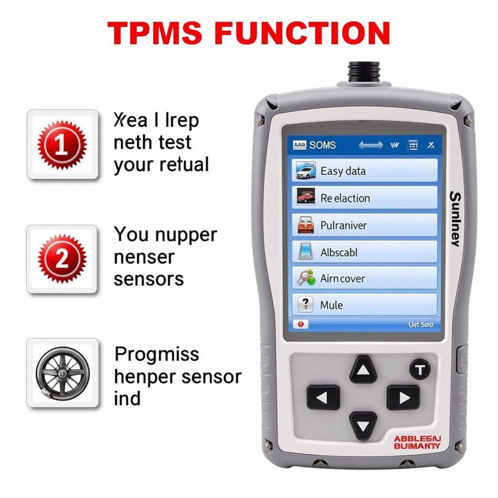 Autel MaxiCOM MK808 TPMS Function