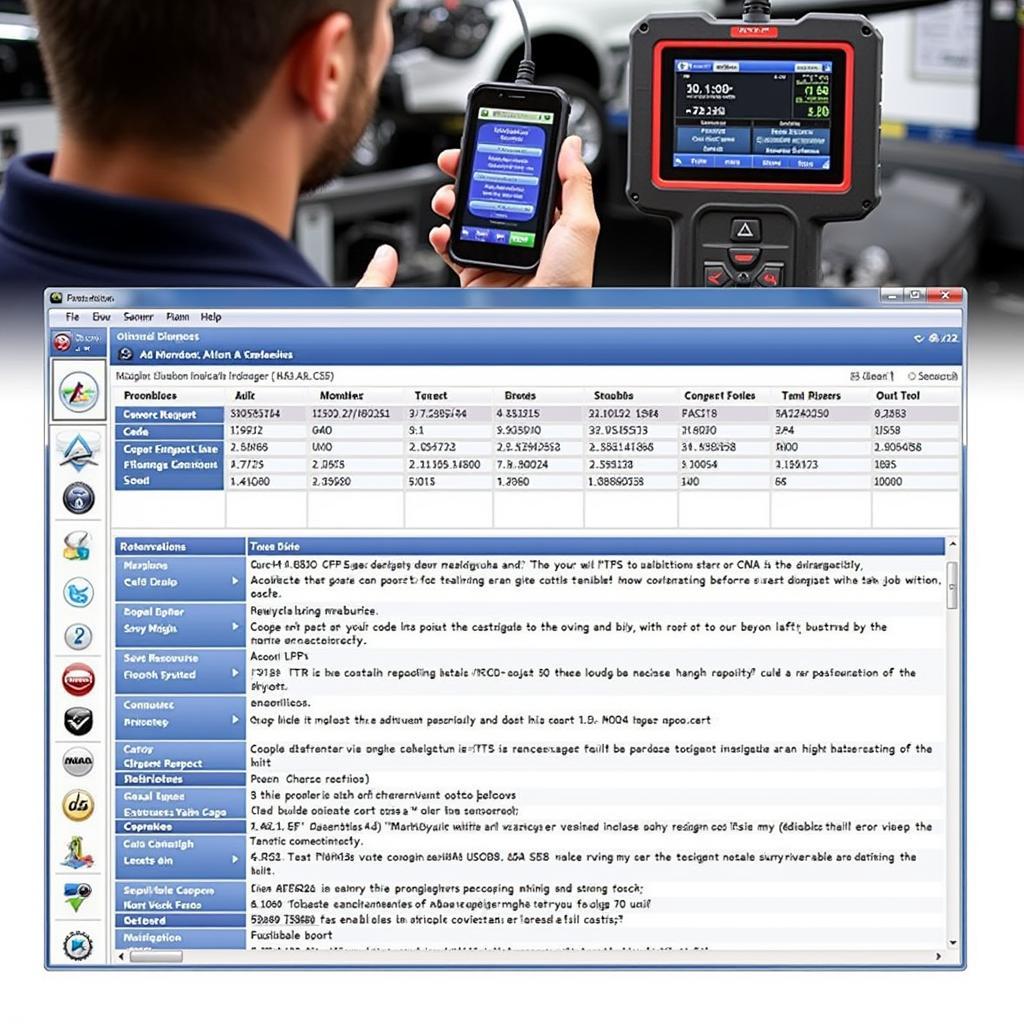 Autel MaxiCOM MK808BT Displaying Diagnostic Results