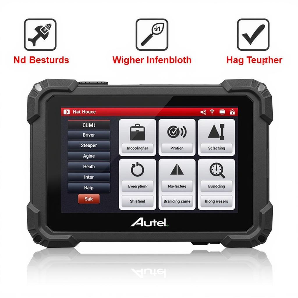 Autel MaxiCOM MK808BT Interface