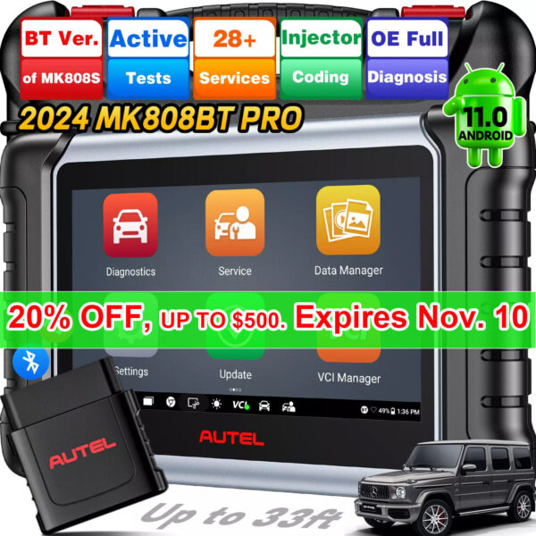 Autel MaxiCOM MK808BT PRO Bidirectional Car Diagnostic Scanner Tool