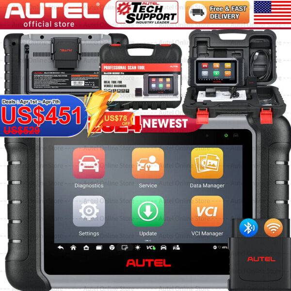 Autel MaxiCOM MK808BT PRO OBD2 Bidirectional Auto Diagnostic Scanner 2024