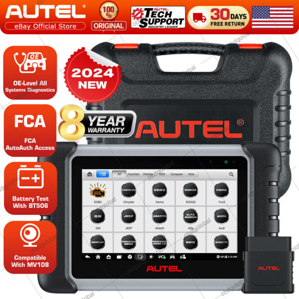 Autel MaxiCOM MK808BT PRO OBD2 Diagnostic Scanners Full System FCA SGW Cars OS11