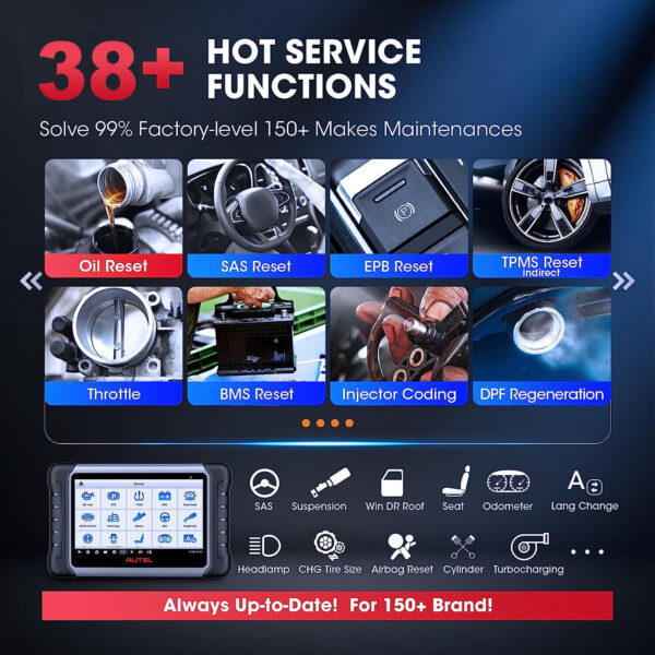 Autel MaxiCOM MK808S Diagnostic Tool Active Test OBD2 Scanner TPMS Code Reader - Image 5