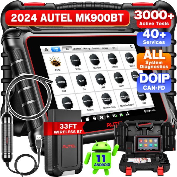 Autel MaxiCOM MK900BT+MV108S Auto Diagnostic Scanner Tool Upgrade MK808BT PRO