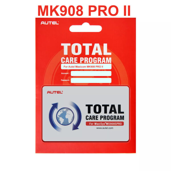 Autel MaxiCOM MK908 PRO II - 1 Year Update Service Total Care Program