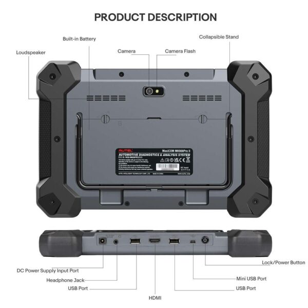 AUTEL MaxiCOM MK908 PRO II Automotive Diagnostic Tablet Support SCAN VIN - Image 2