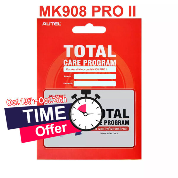 Autel MaxiCOM MK908 PRO II - one Year Update Service Total Care Program