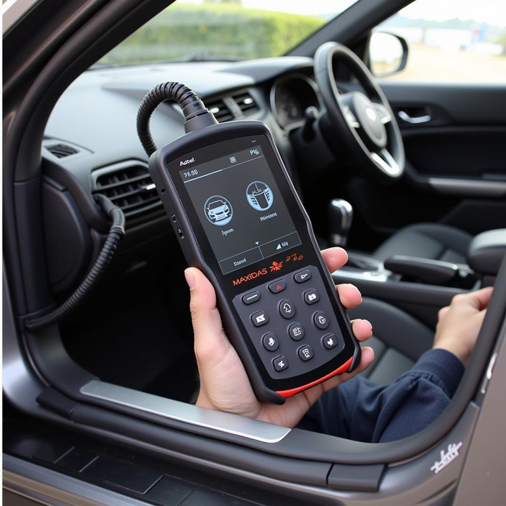 Autel MaxiDAS DS708 Connected to Vehicle