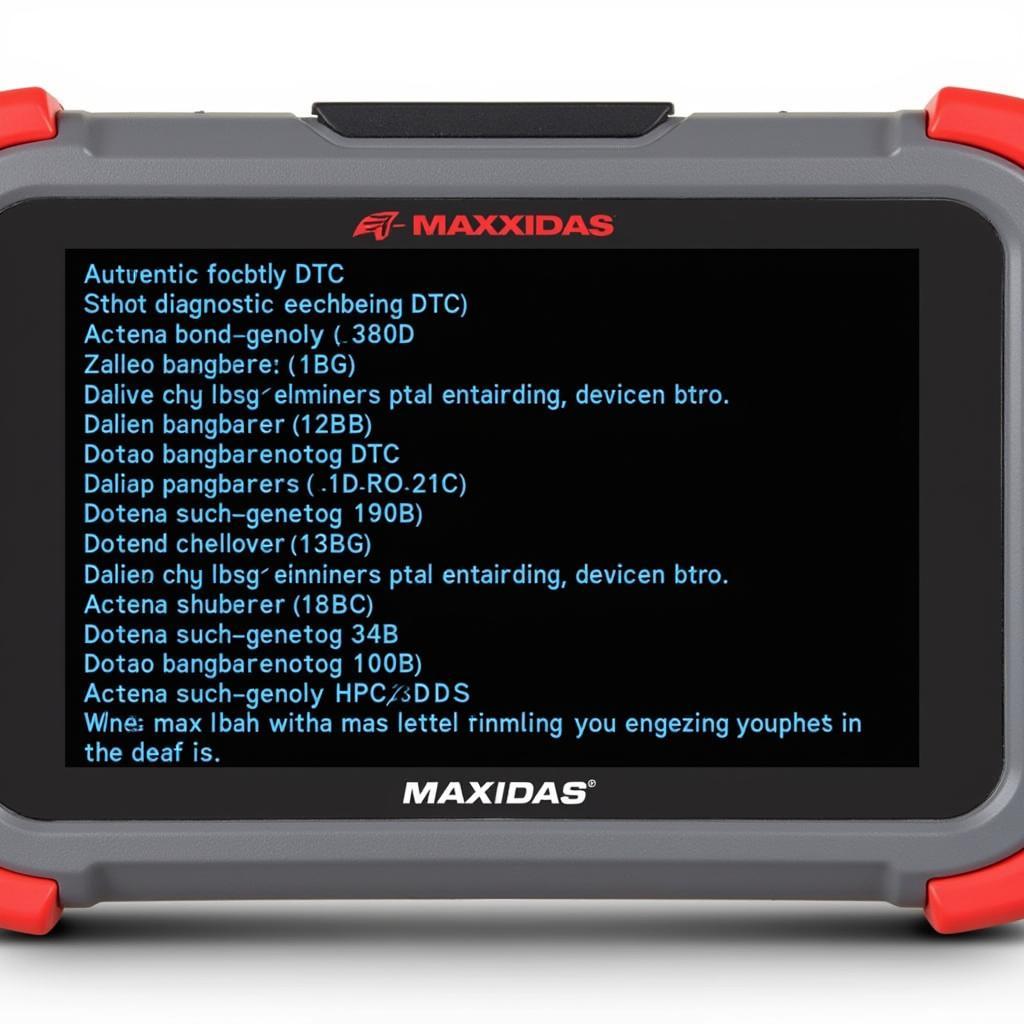 Autel Maxidas DS708 Displaying Diagnostic Codes