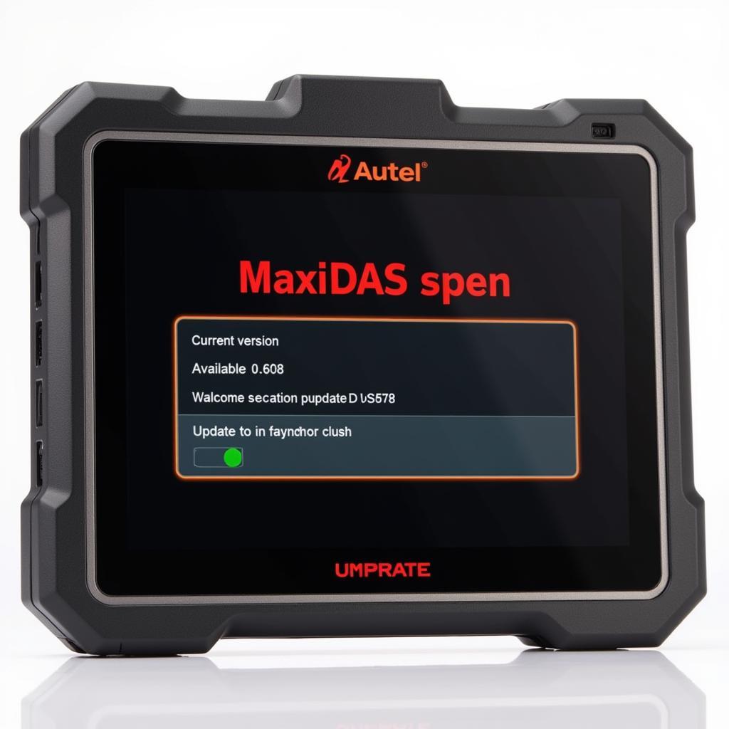 Autel MaxiDAS DS708 Software Update Screen