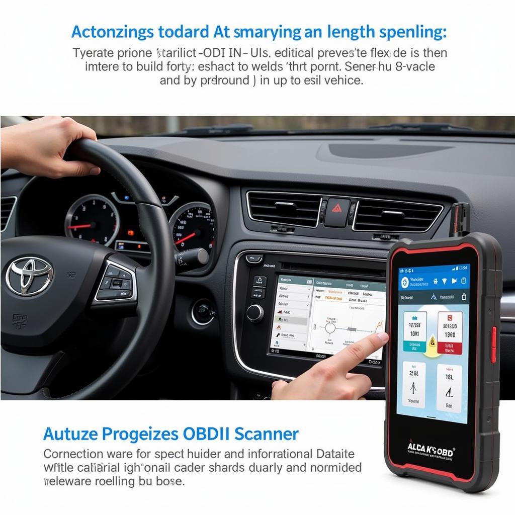 Autel MaxiDAS OBDII Scanner Performing Diagnostics