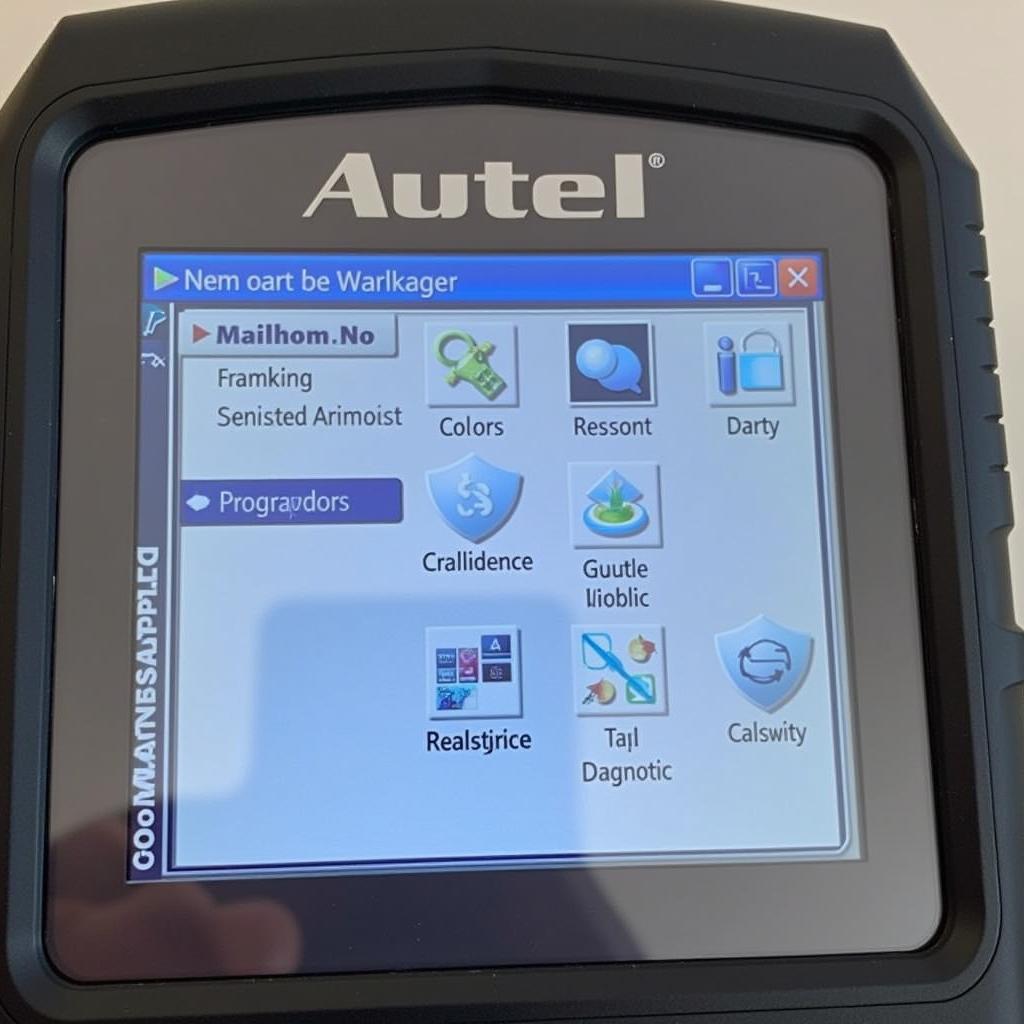 Autel MaxiDiag Elite MD80 User Interface