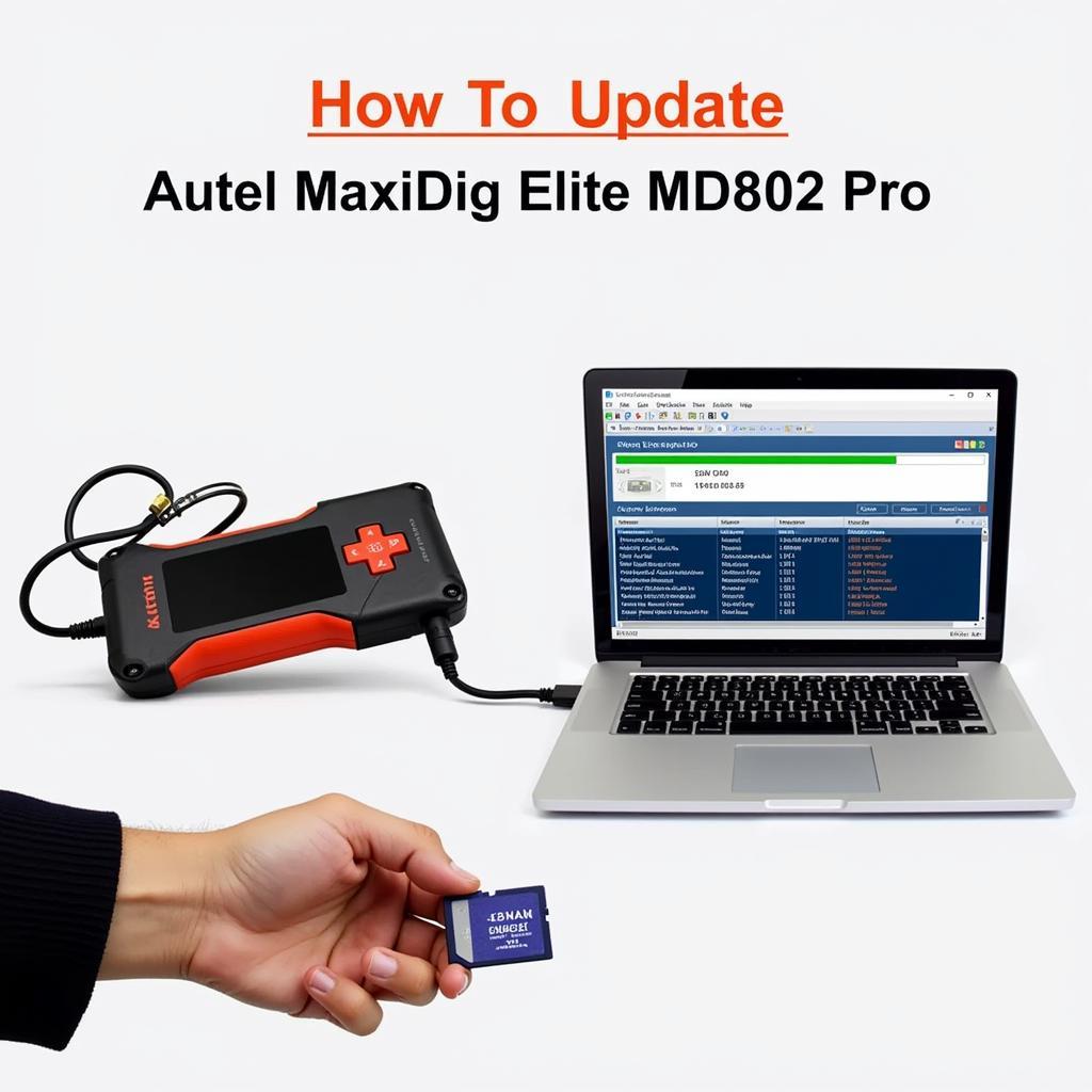 Autel MaxiDiag Elite MD802 Pro SD Card Update Process