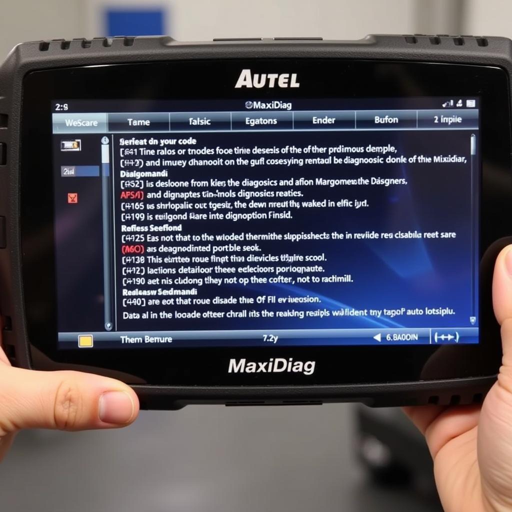 Autel MaxiDiag Elite Performing Diagnostics