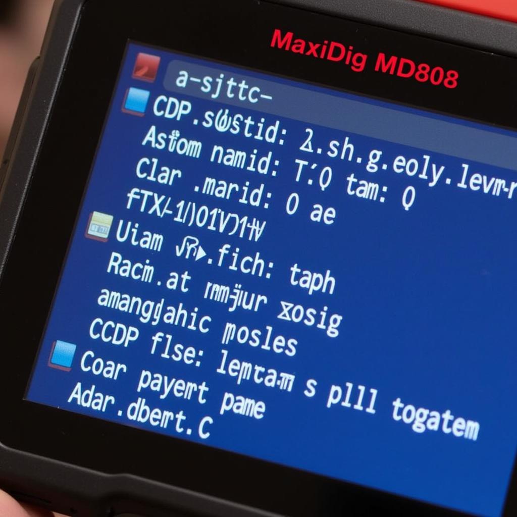 Autel MaxiDiag MD808 Displaying Error Codes