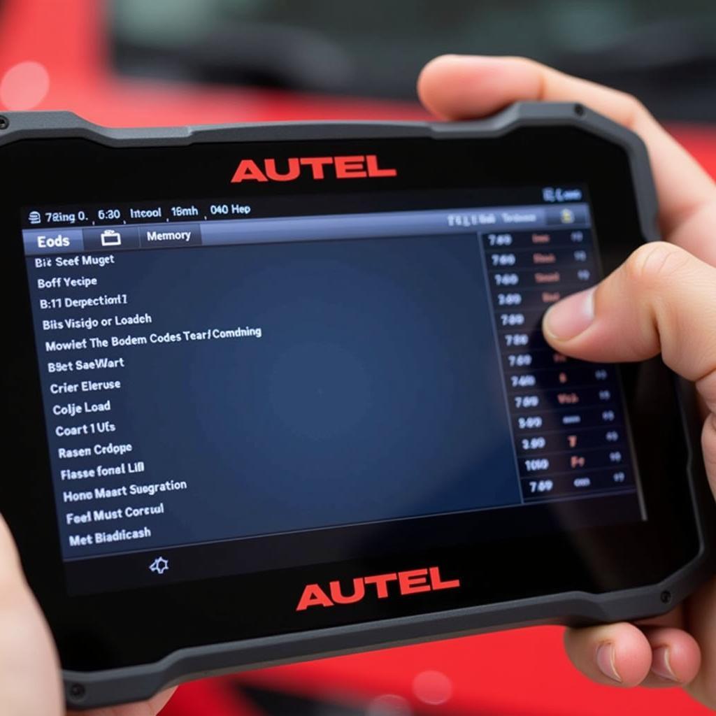 Autel MaxiDiag Pro MD801 Displaying Diagnostic Codes