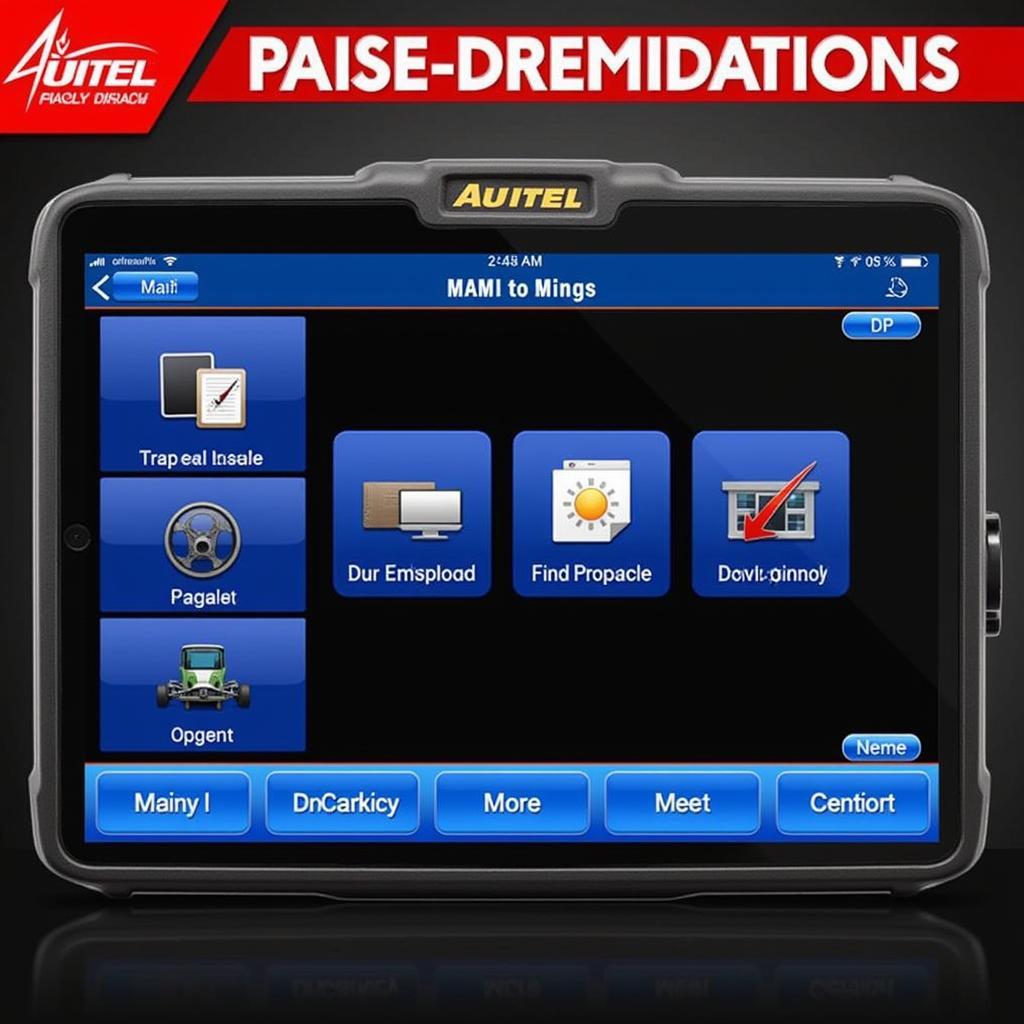 Autel MaxiIM 608 User Interface