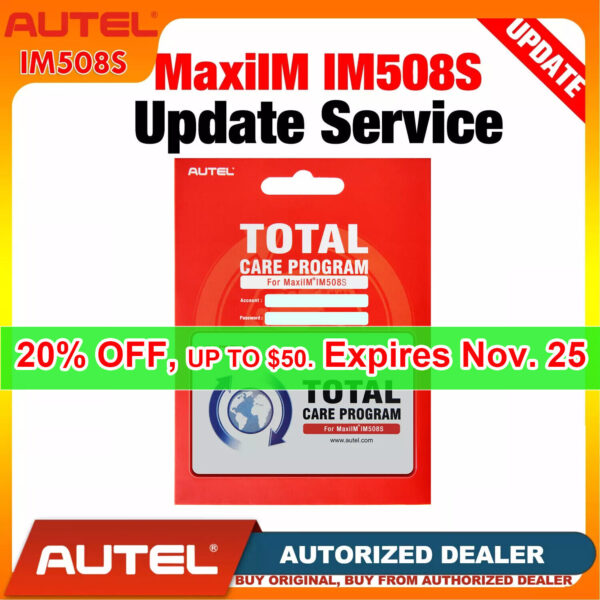 Autel MaxiIM IM508S 1YRUPDATE Subscription Total Care (TCP) IM508S Software