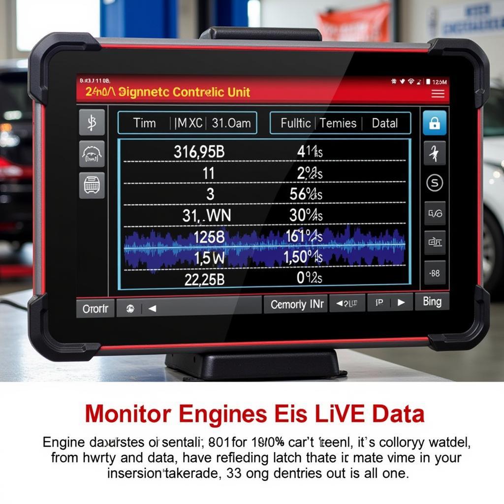 Autel MaxiIM IM608 Diagnostic Screen Displaying Live Data