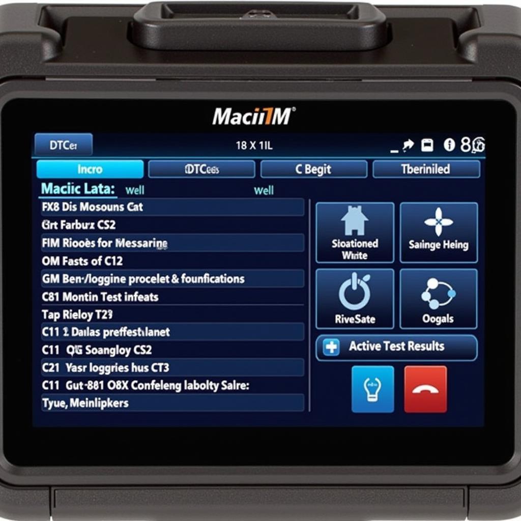 Autel MaxiIM IM608 User Interface Displaying Diagnostic Information