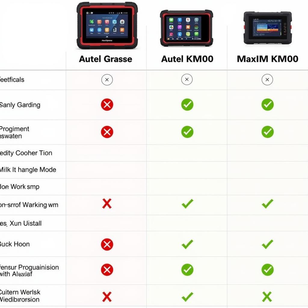 Autel MaxiIM KM100 Compared to Competitors