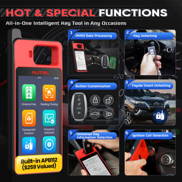 Autel MaxiIM KM100 KM100X IMMO Key Fob Programmer Immobilizer Tool Key Creation - Image 3