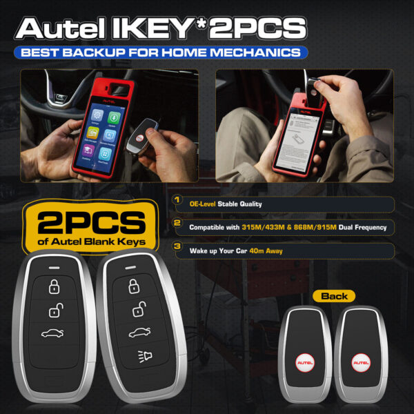 Autel MaxiIM KM100 KM100X IMMO Key Fob Programmer Immobilizer Tool Key Creation - Image 4