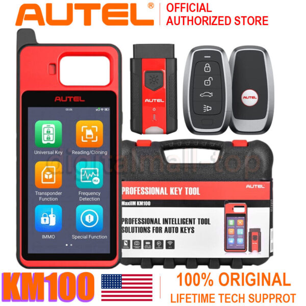 AUTEL MaxiIM KM100 Learning Chip Read Write Clone 2pcs programmable keys