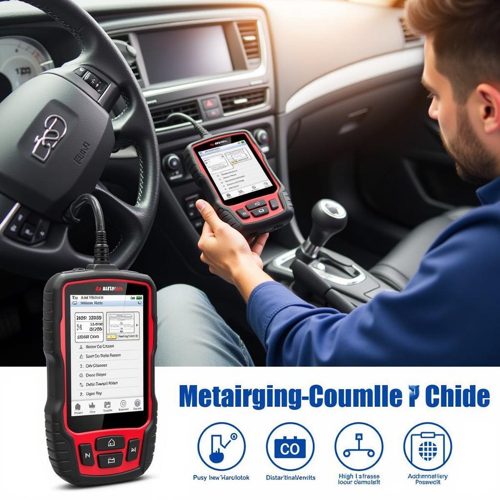 Autel MaxiLink ML619 OBD2 Scanner in Use