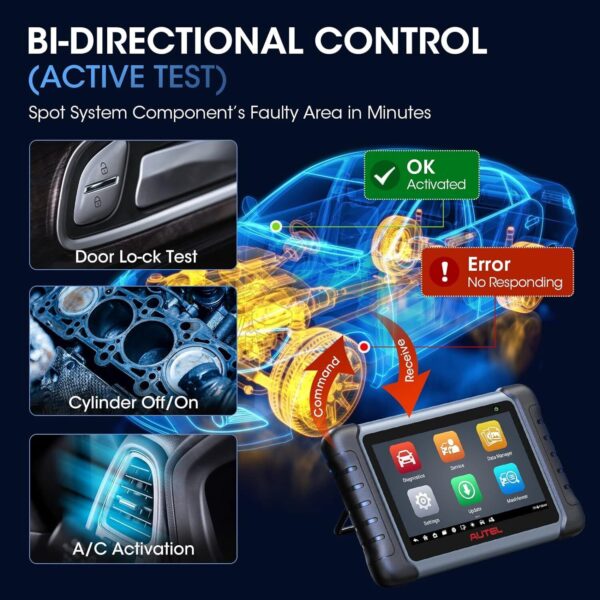 Autel MaxiPRO MP808 S OBD2 Diagnostic Scanner Tool Bidirectional Key Coding TPMS - Image 6