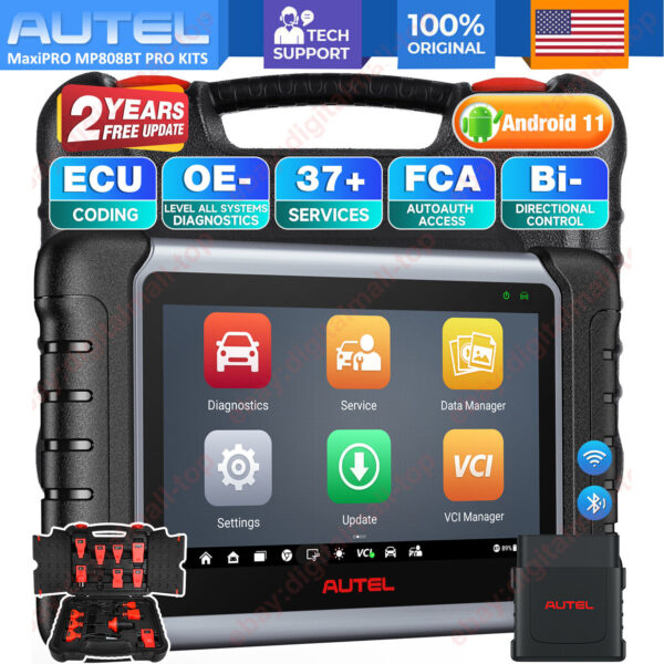 Autel MaxiPRO MP808BT PRO Kits Automotive Diagnostic Tool Bi-directional Scanner