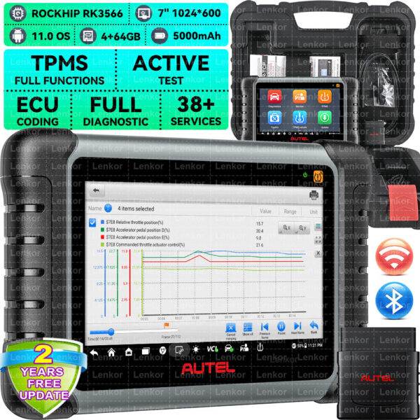 Autel MaxiPRO MP808S-TS Auto Diagnostic Scanner Tool TPMS Programming K~y Coding - Image 2