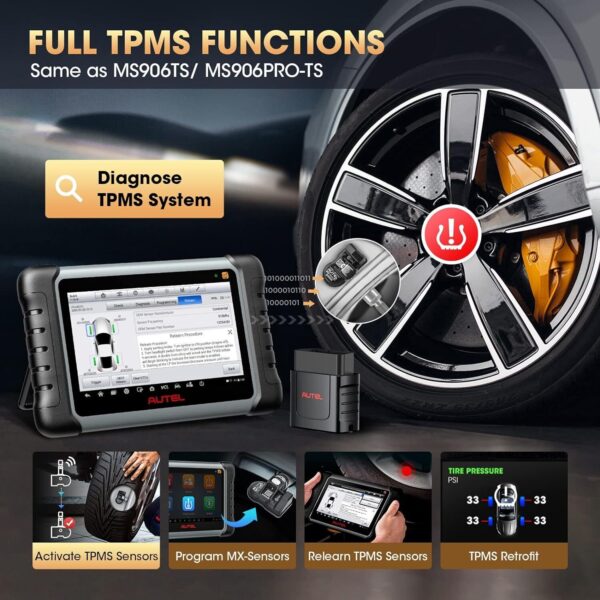 Autel MaxiPRO MP808S-TS Auto Diagnostic Scanner Tool TPMS Programming K~y Coding - Image 5