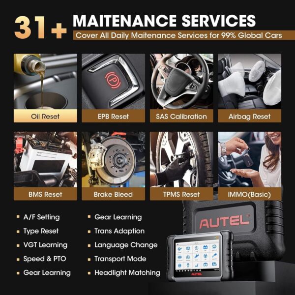 Autel MaxiPRO MP808S-TS Auto Diagnostic Scanner Tool TPMS Programming K~y Coding - Image 6