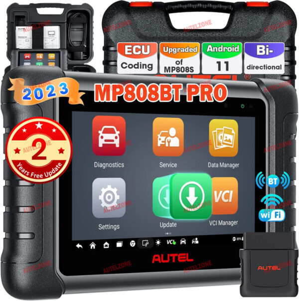 Autel MaxiProO MP808BT Proo Diagnostic Scanner Key Coding Android 11.0 + 2 Years