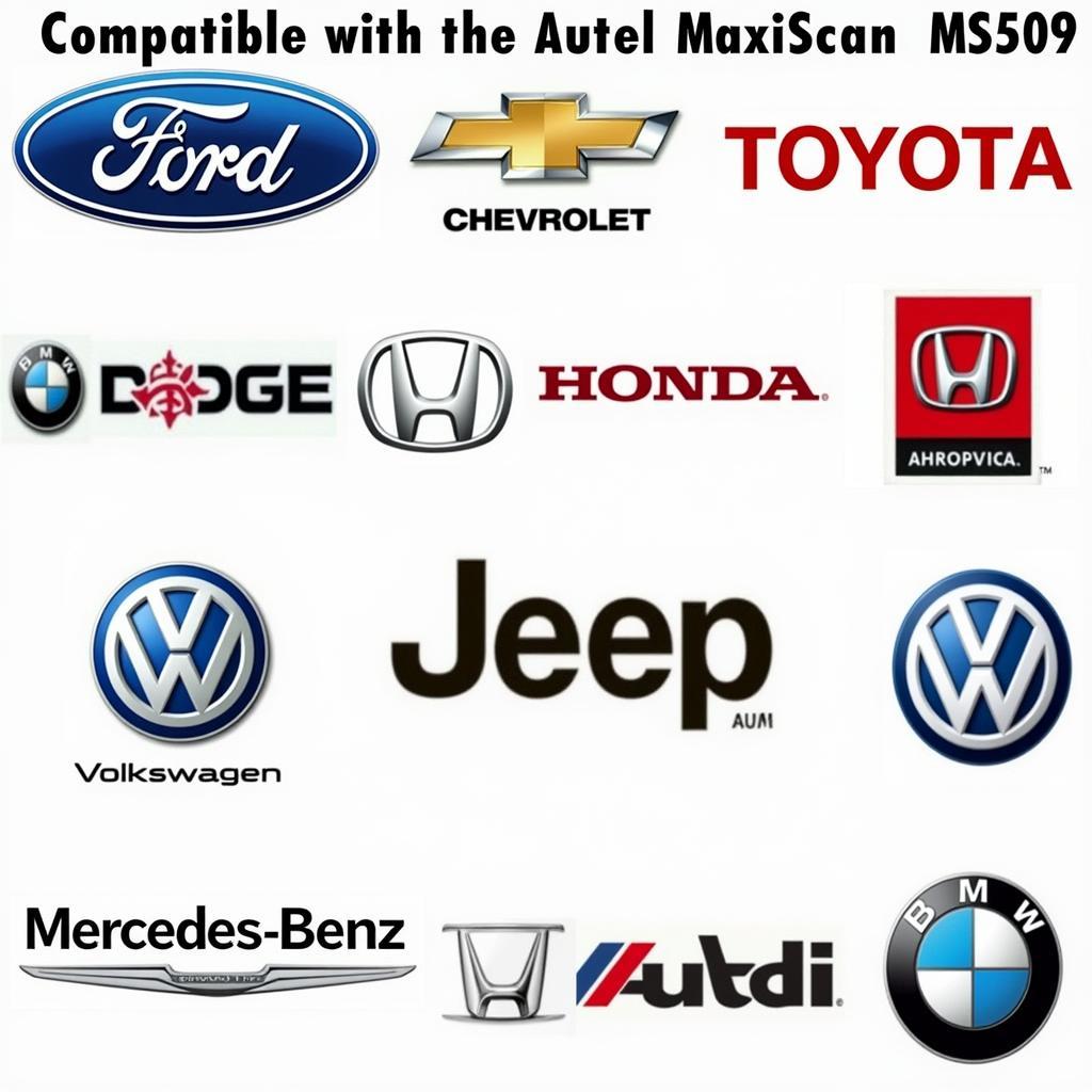 Autel MaxiScan MS509 Compatible Car Makes