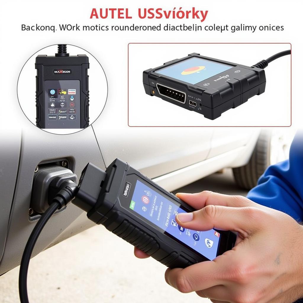 Autel MaxiScan MS509 OBD2 Scanner in Use