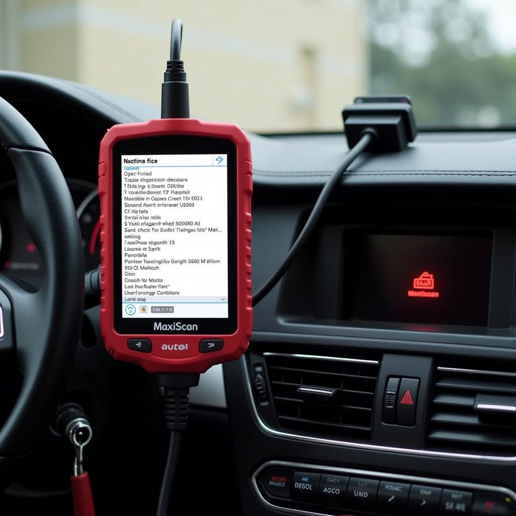 Autel MaxiScan MS509 Reading OBD2 Codes