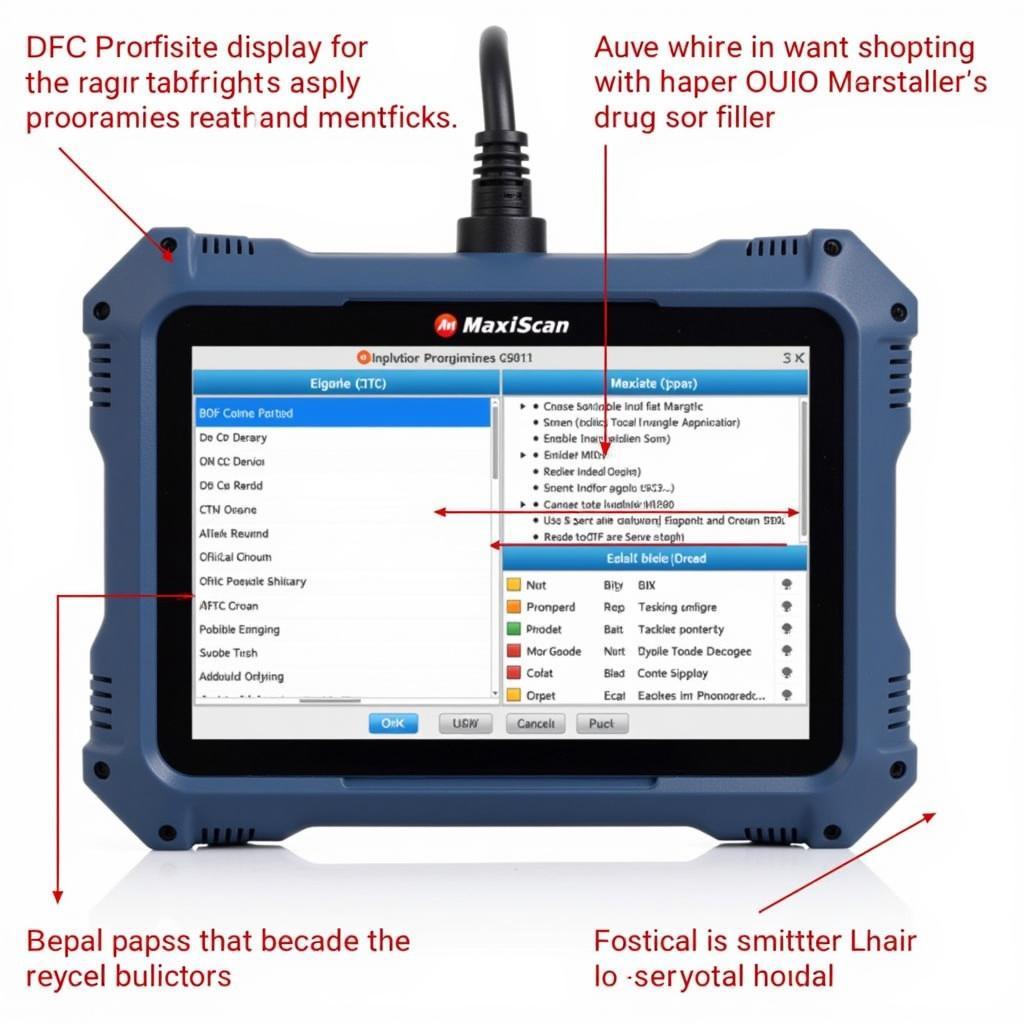 Autel MaxiScan MS609 OBDII Scanner Display