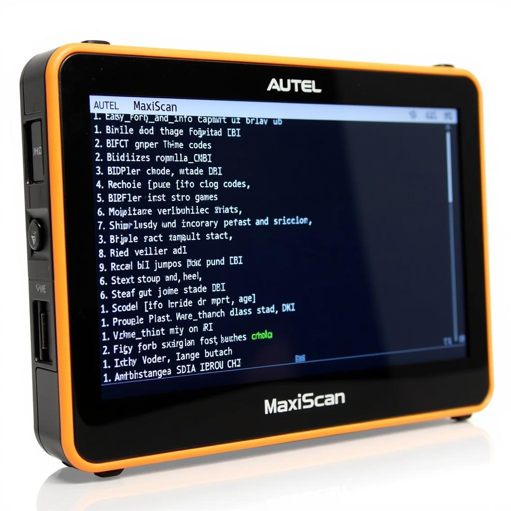 Autel MaxiScan MS609 OBDII Scanner Displaying Diagnostic Trouble Codes