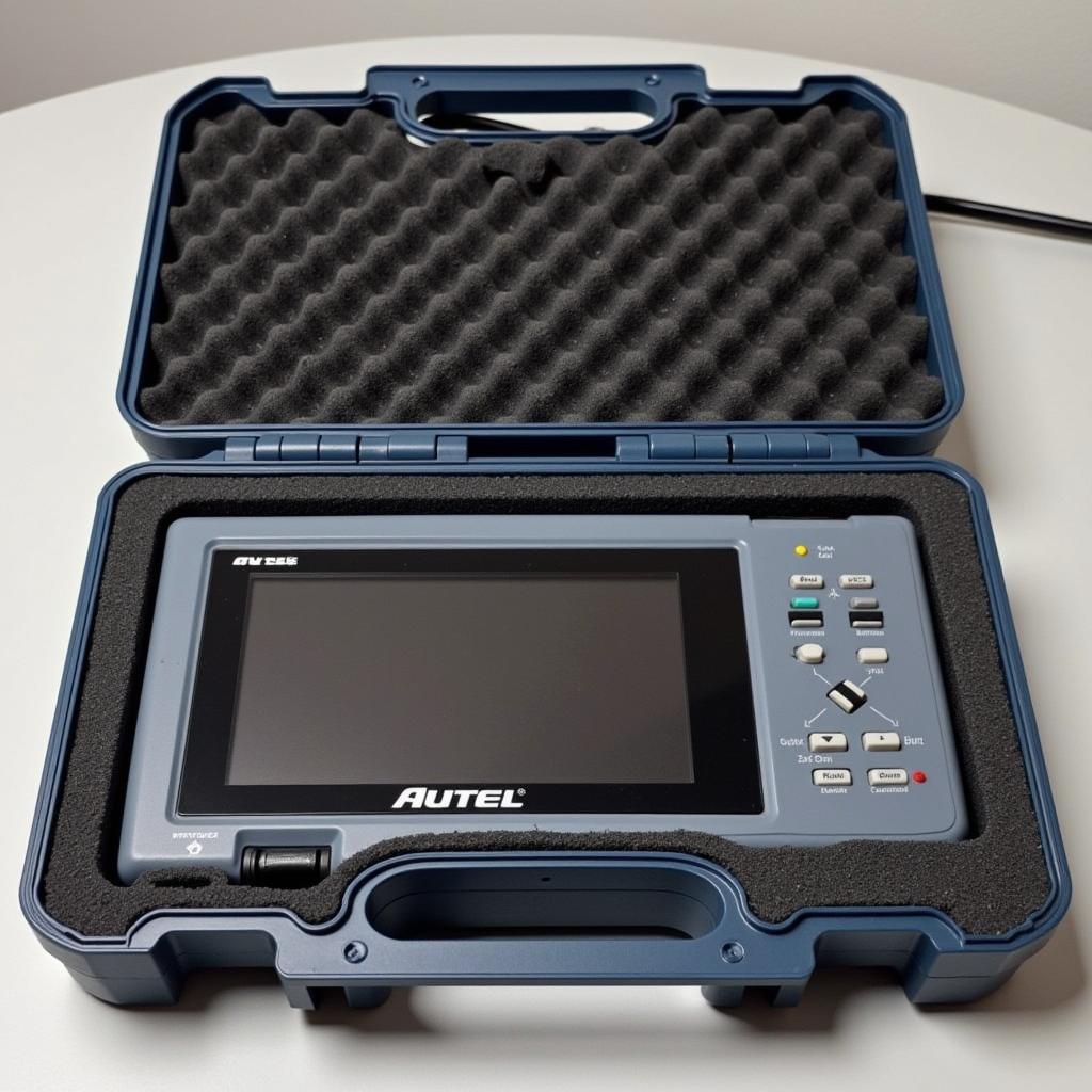 Autel MaxiScope MP408 Oscilloscope safely stored in its blow molded case