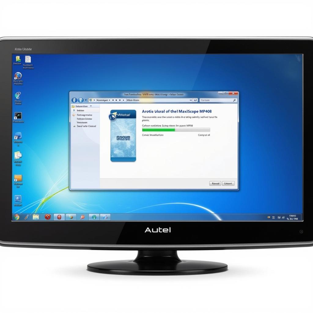 Autel MaxiScope MP408 Software Update Process on a Computer