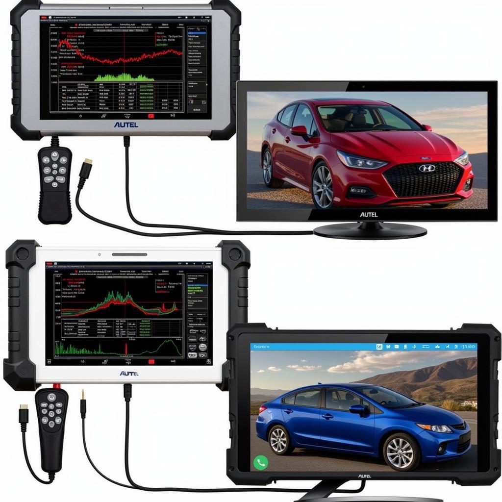 Autel Maxisys and Snap-on Diagnostic Capabilities in Action