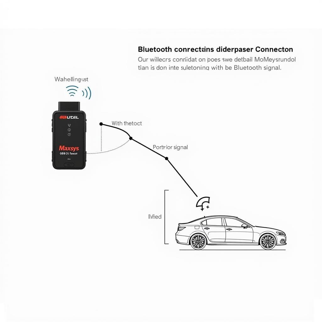 Autel Maxisys Bluetooth Connection Diagram