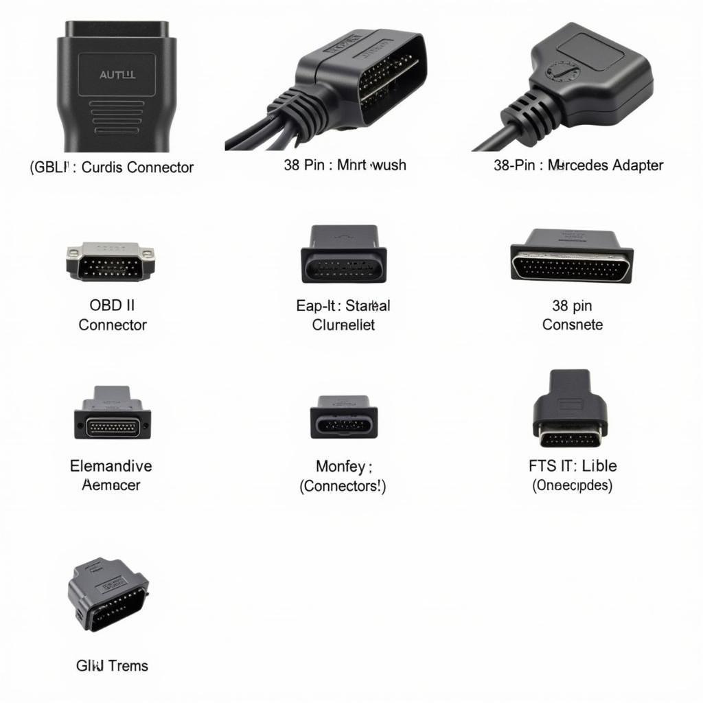 Different Autel Maxisys Connector Types