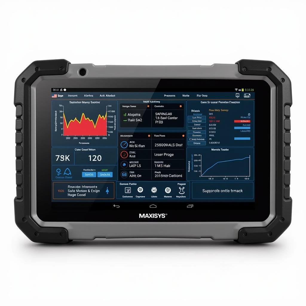 Autel Maxisys Elite Diagnostic Screen in Use