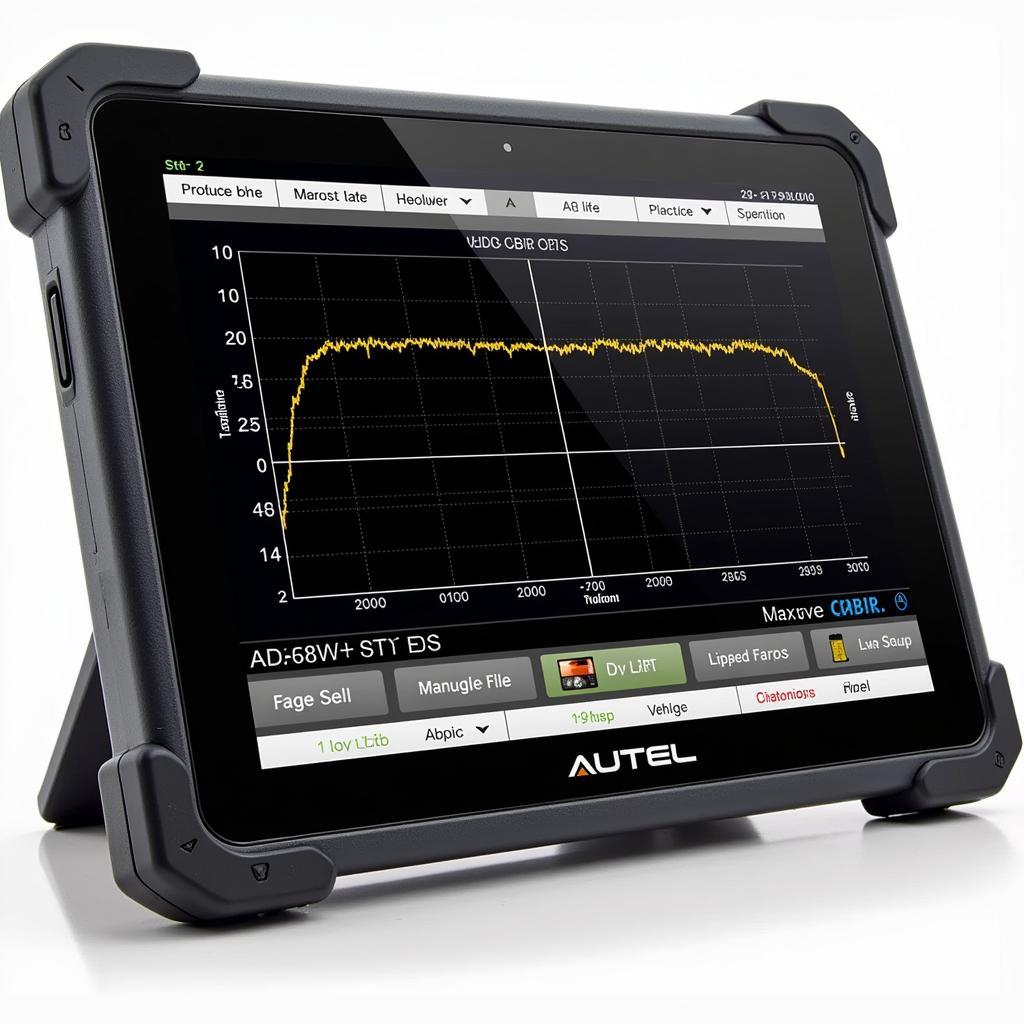 Autel Maxisys Elite displaying diagnostic data for a vehicle