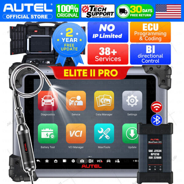 Autel MaxiSys Elite II PRO Scanner: 2024 Version of MS909/ MS919/ Ultra 2 YEAR