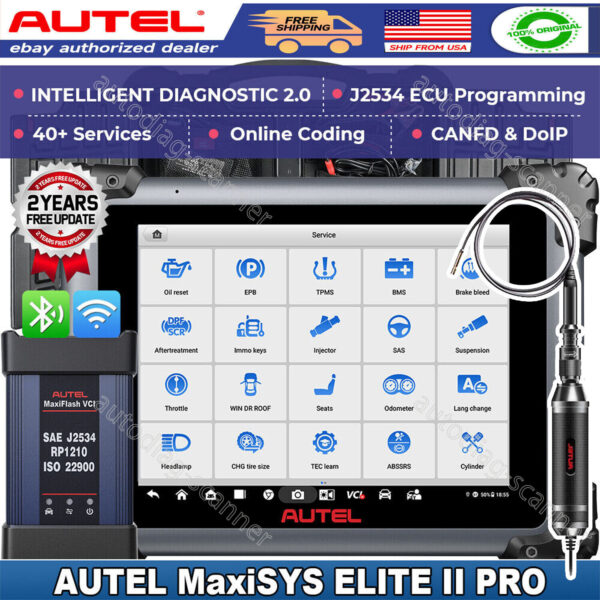 Autel MaxiSys Elite II Pro ULTRA Coding J2534 Reprogramming Diagnostic Scanner